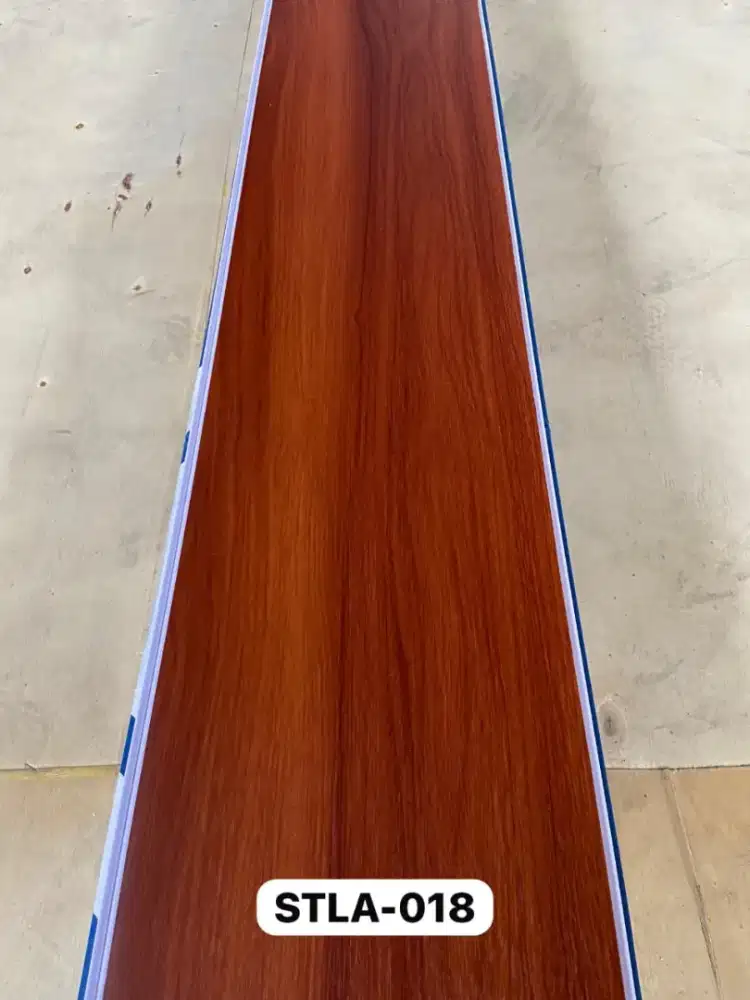 Plafon PVC serat kayu coklat doff laminated Sito Plafon