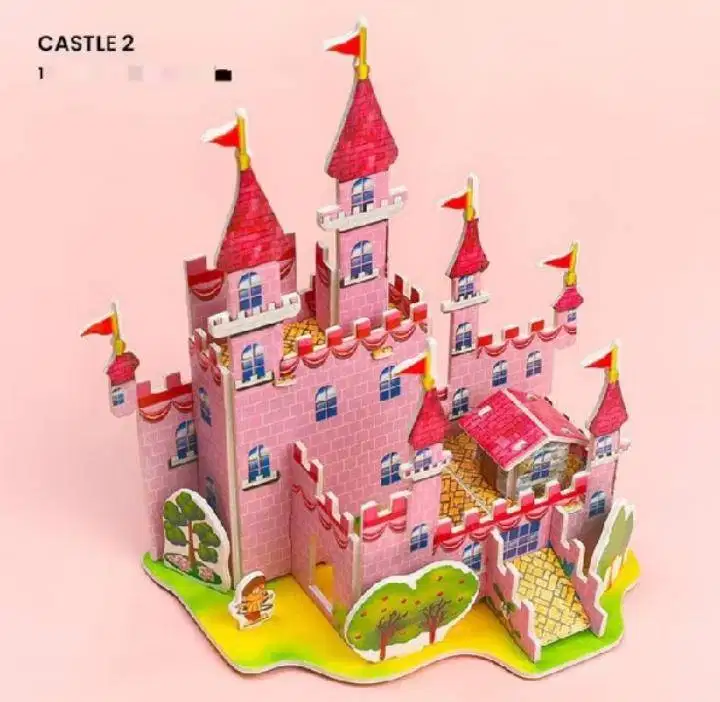 mainan anak paper craft 3d kecil
