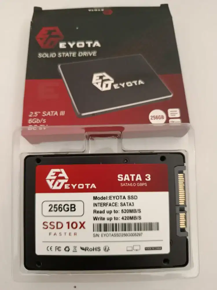 SSD Sata 3 dan Ram Laptop DDR 4