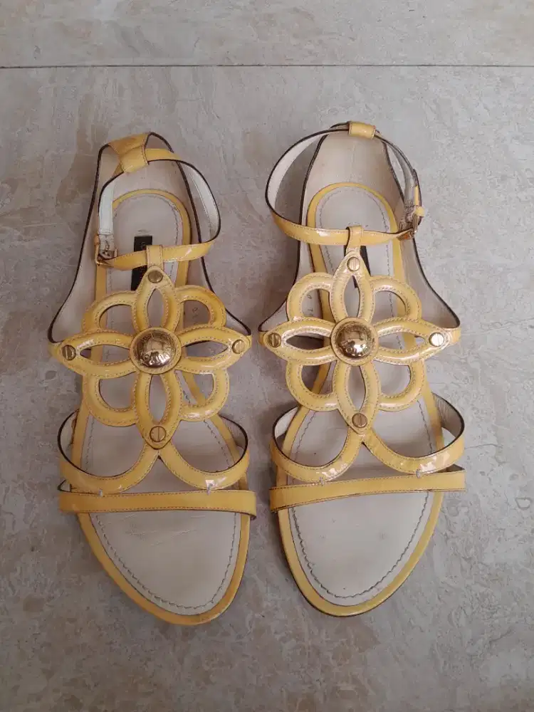 Sandal Louis Vuitton Yellow Vintage Original