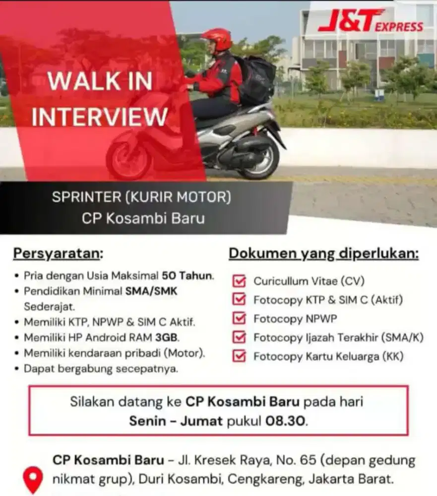 Kurir driver motor