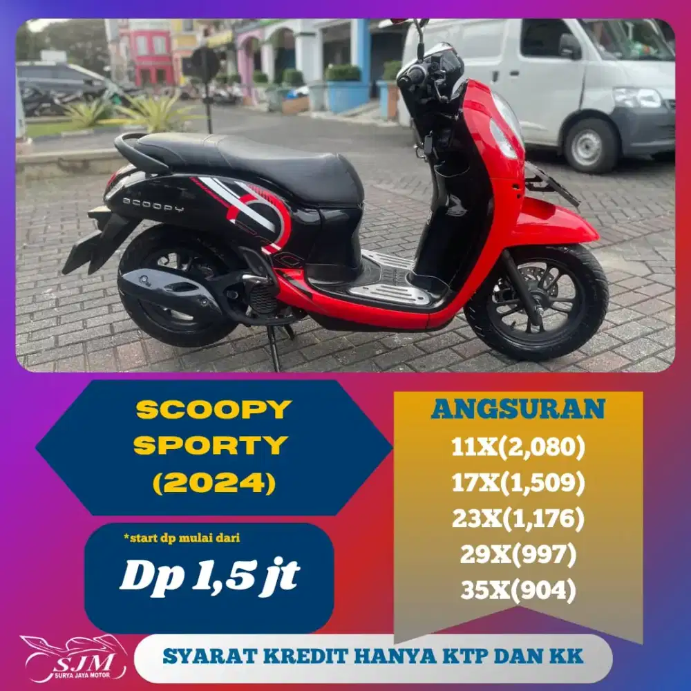 HONDA SCOOPY SPORTY 2024 CASH & KREDIT
