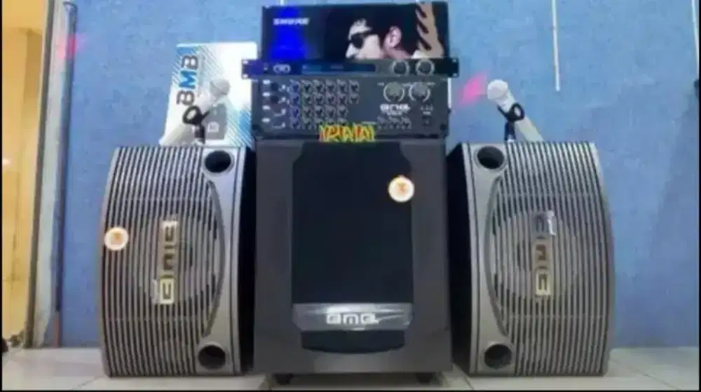 Paket Speaker BMB Dan Amplifier Bluetooth