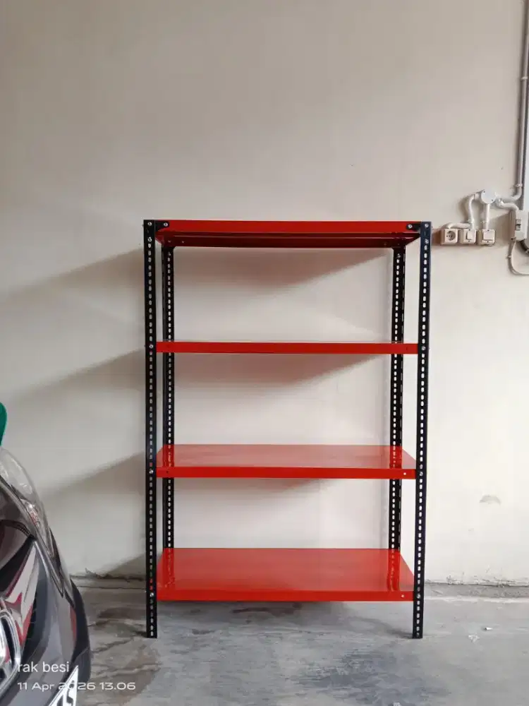 Rak besi siku lubang siap kirim