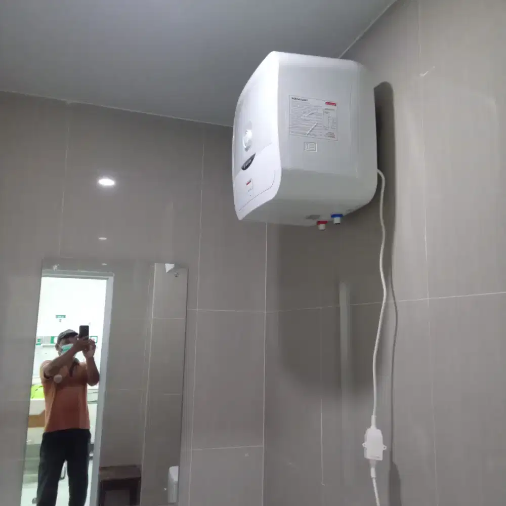 Jasa servis & pasang water heater, sedia spare part