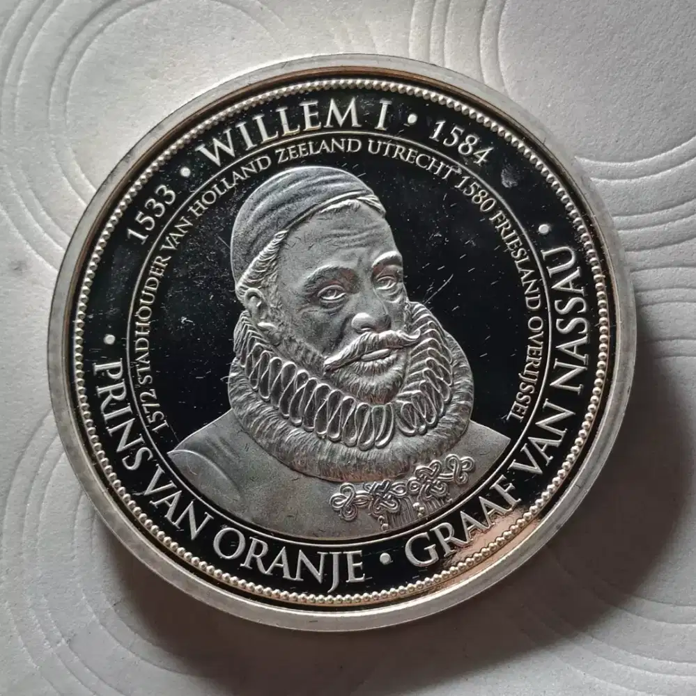 KOIN PROOF 1533 KING WILLEM BELANDA BESAR 38 MM