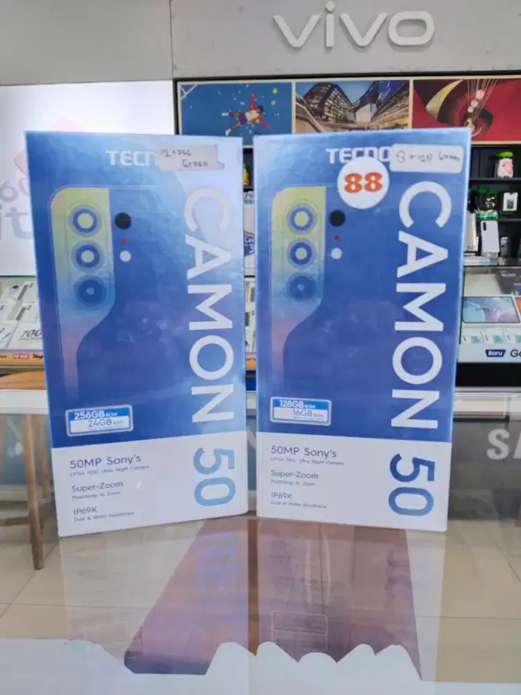 TECNO Camon50 8GB/256GB, 8GB/256GB 50MP Sony LYTIA-700C Garansi Resmi