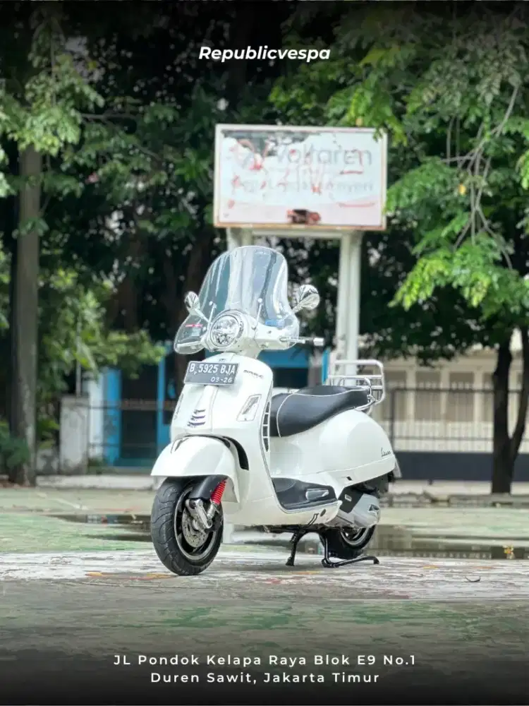 DIJUAL VESPA GTS 4V 150 IGET ABS LED TAHUN 2019 PERFECT CONDITION
