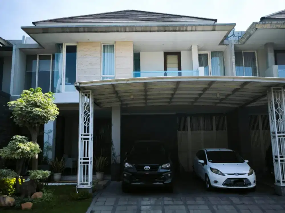 ‼️TURUN HARGA‼️ Rumah Modern istimewa full furnish 2 lantai Lokasi Wisata Bukit Mas Surabaya Barat