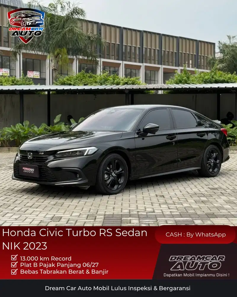 [KM13RB] Honda Civic Turbo RS Sedan NIK 2023