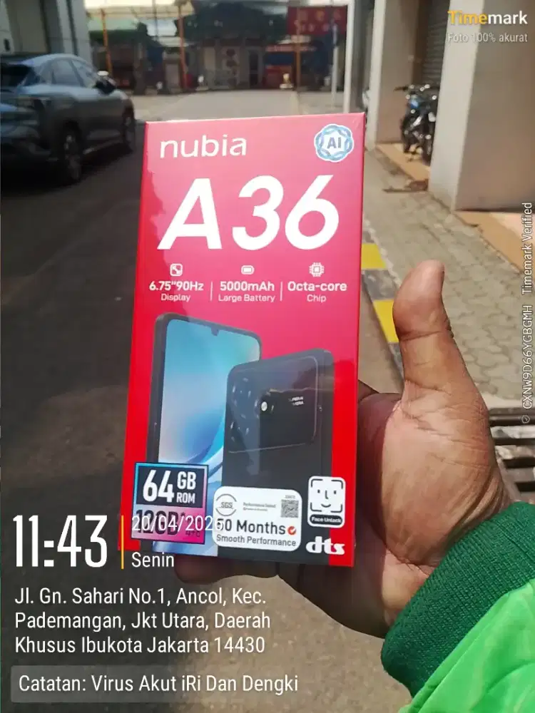 di jual santai zte nubia a36