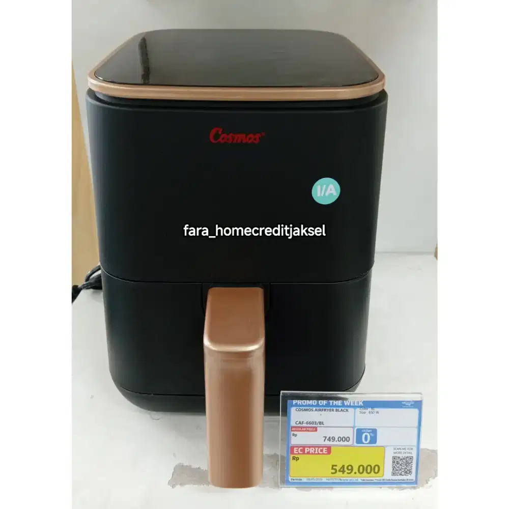Cosmos Airfryer Black