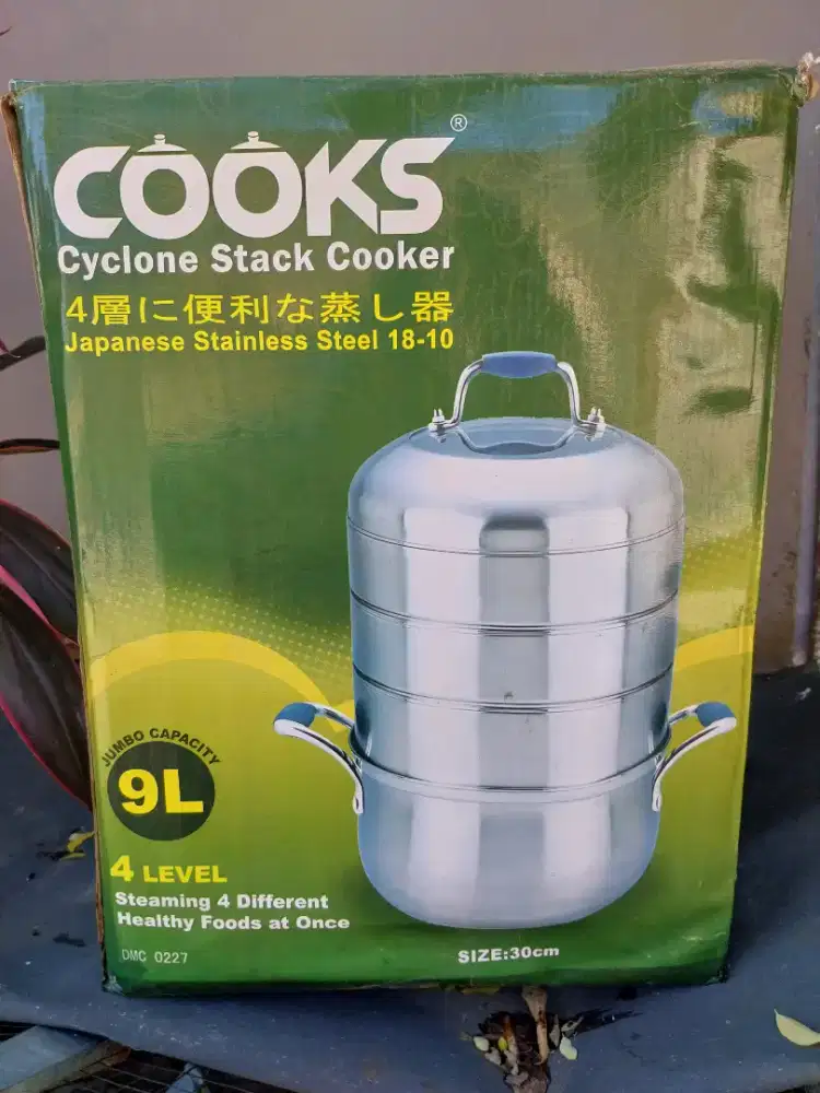 Cyclone  Stack Cooker (kukusan makanan 3 susun)
