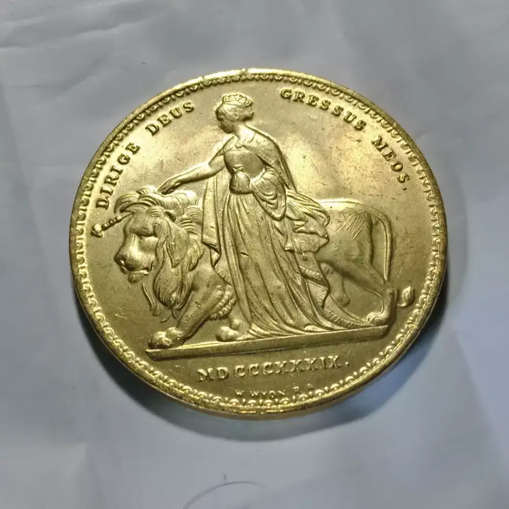 Koin Langka 1833 QUEEN VICTORIA  INGGRIS BESAR 38MM
