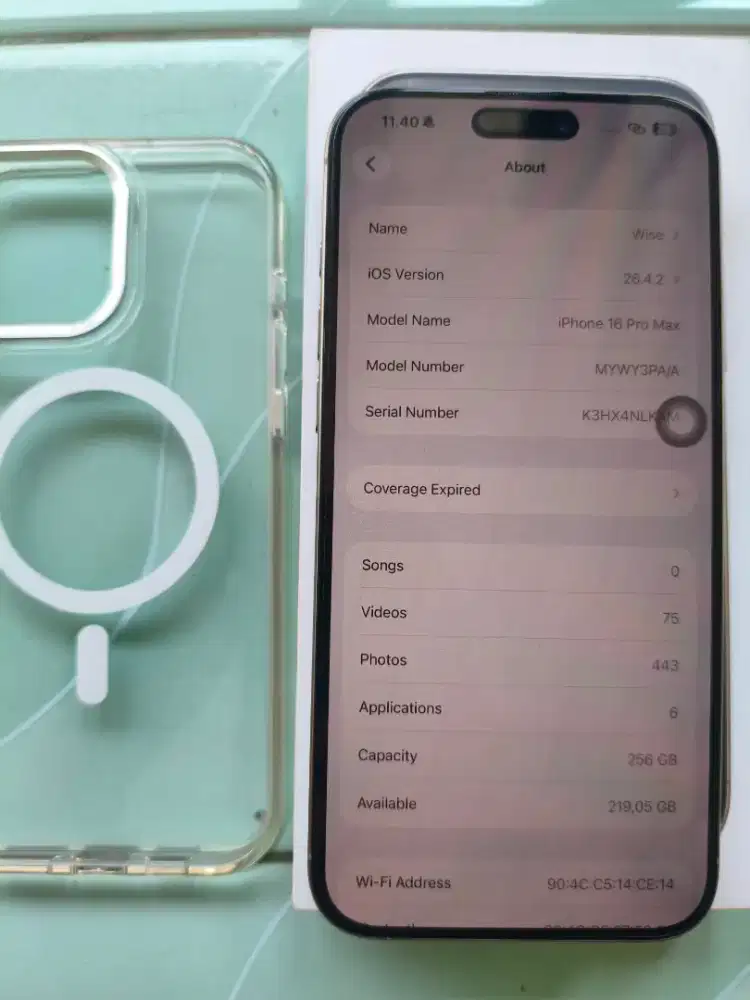 IPHONE 16 PRO MAX 256GB IBOX
