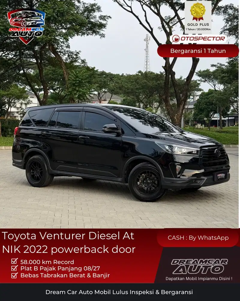[KM58RB] Toyota Venturer Diesel AT NIK 2022