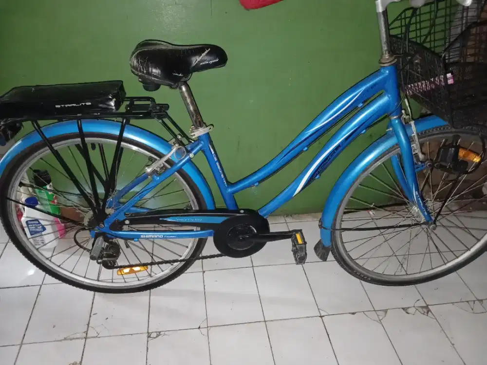 SEPEDA UKURAN 26 WIM CYCLE STARLITE BIRU ORIGINAL BAGUS NORMAL BANGET