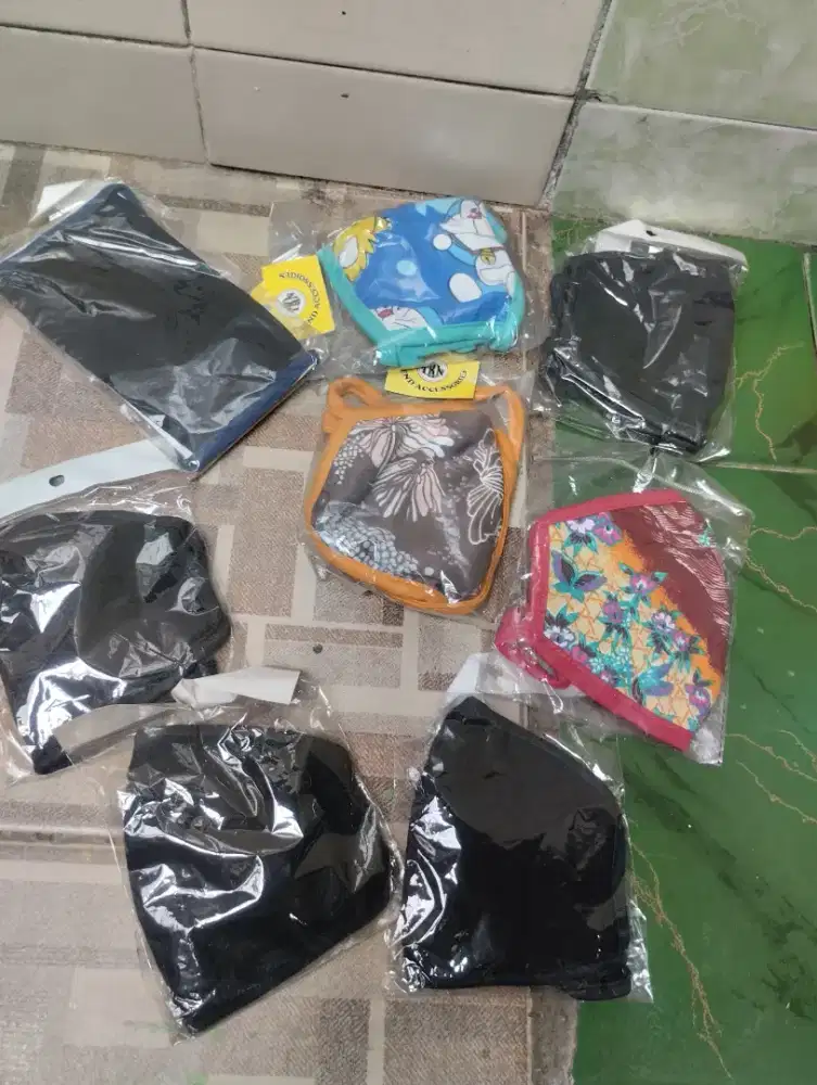 BORONGAN 8 PCS MASKER KAIN BISA DICUCI