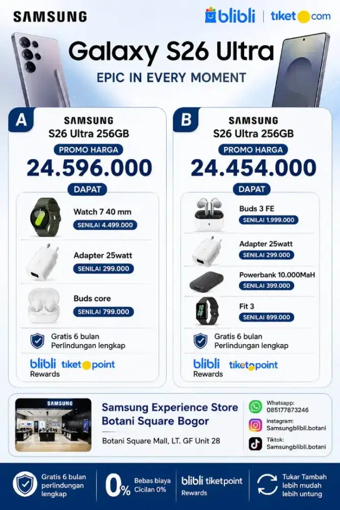 Promo Samsung S26 Ultra 12/256GB