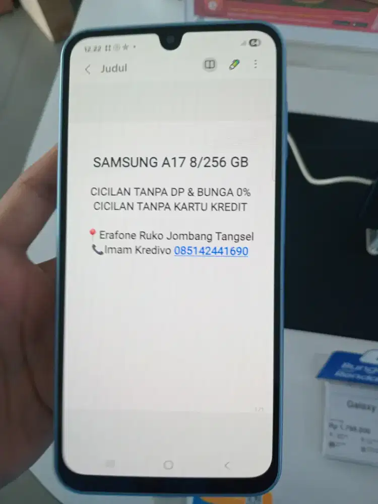 SAMSUNG A17 8/256 CICILAN TANPA DP