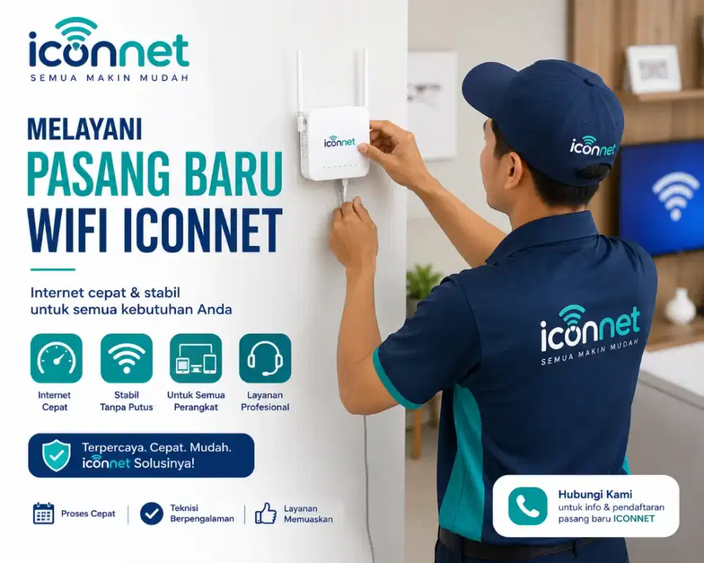 Melayani pasang baru wifi Iconnet