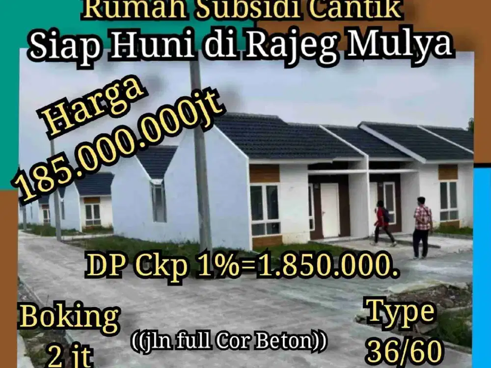 Kota Bumi 6 Rumah Subsidi yg Sesuai dgn budget anda.