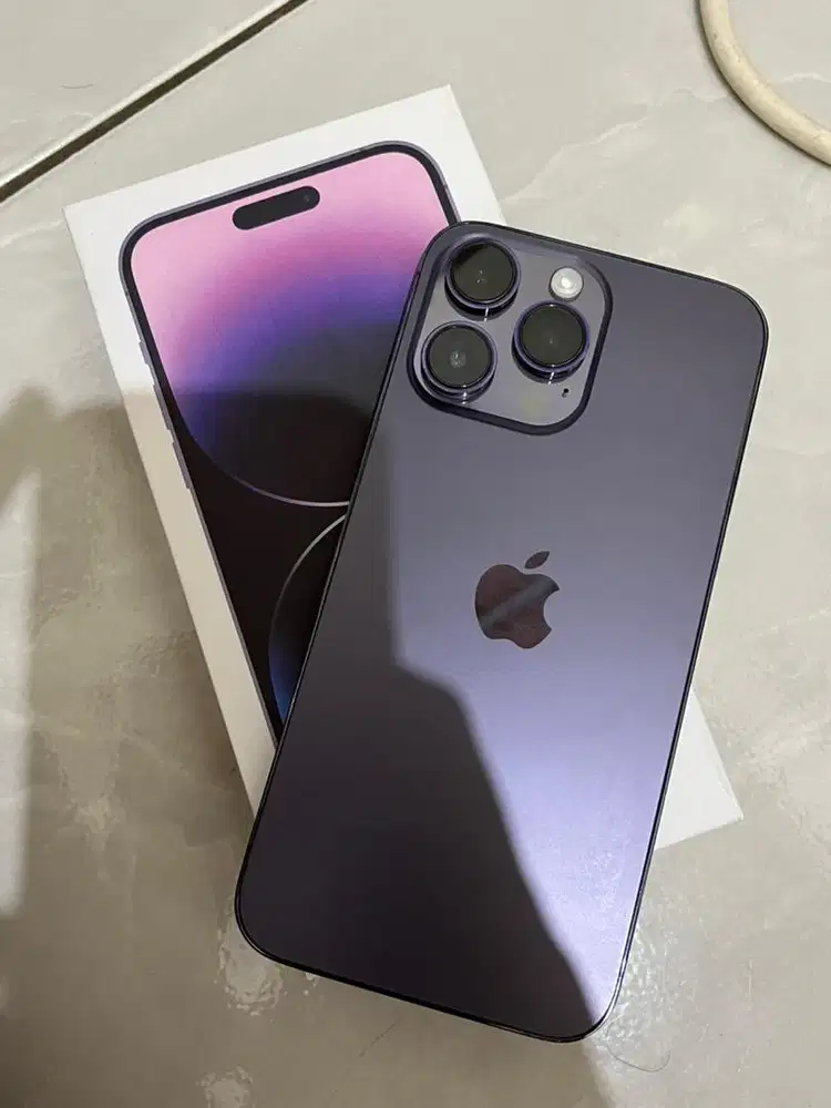 EX INTER IPHONE 14 PRO MAX 256 GB purple (2nd bergaransi)