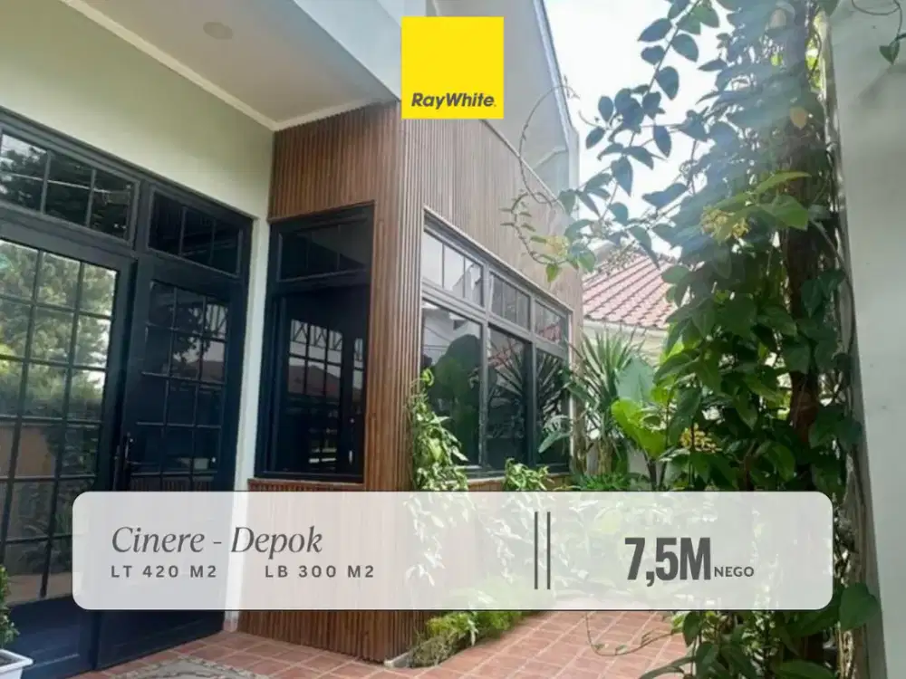 Rumah Dijual di Cinere Lokasi Strategis Dekat MRT Homey Semi-Furnished 2 Lantai!