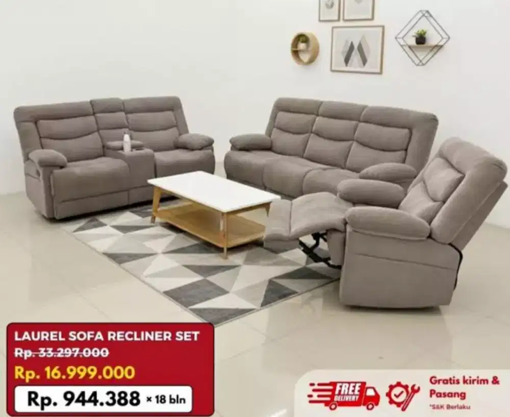 Laurel sofa Recliner