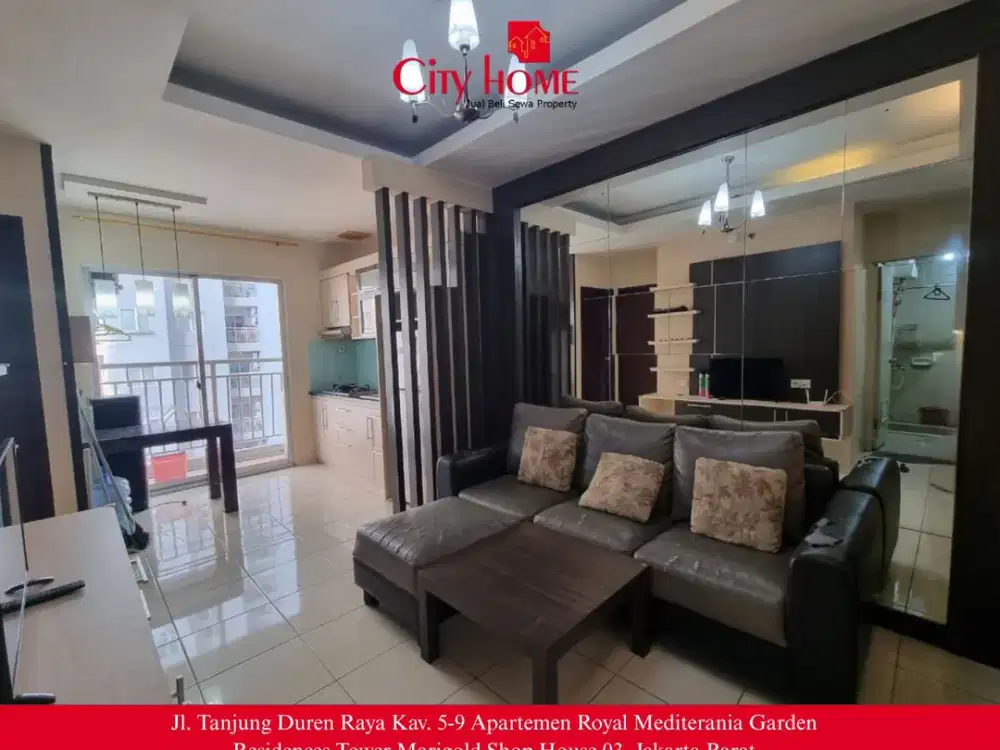 Disewakan Apartemen 2 BR Furnished di Mediterania Garden Residences 2 Tanjung Duren Jakarta Barat