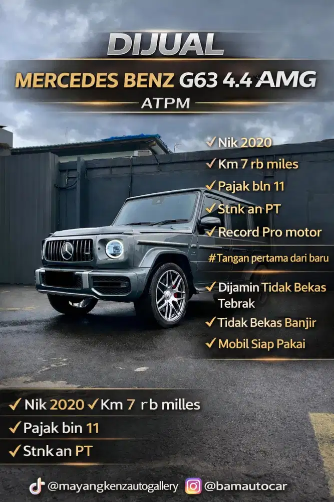 Mercedes Benz G63 4.4 AMG ATPM 2020