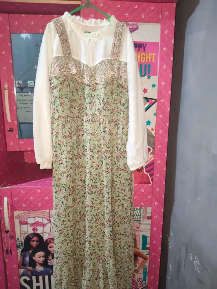 Gamis ( sage putih) no minuss  100%