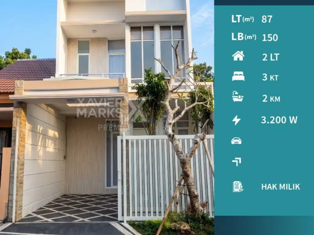 Dijual Rumah 2 Lt di Dieng Atas Malang Kawasan Nyaman Dekat UB 2