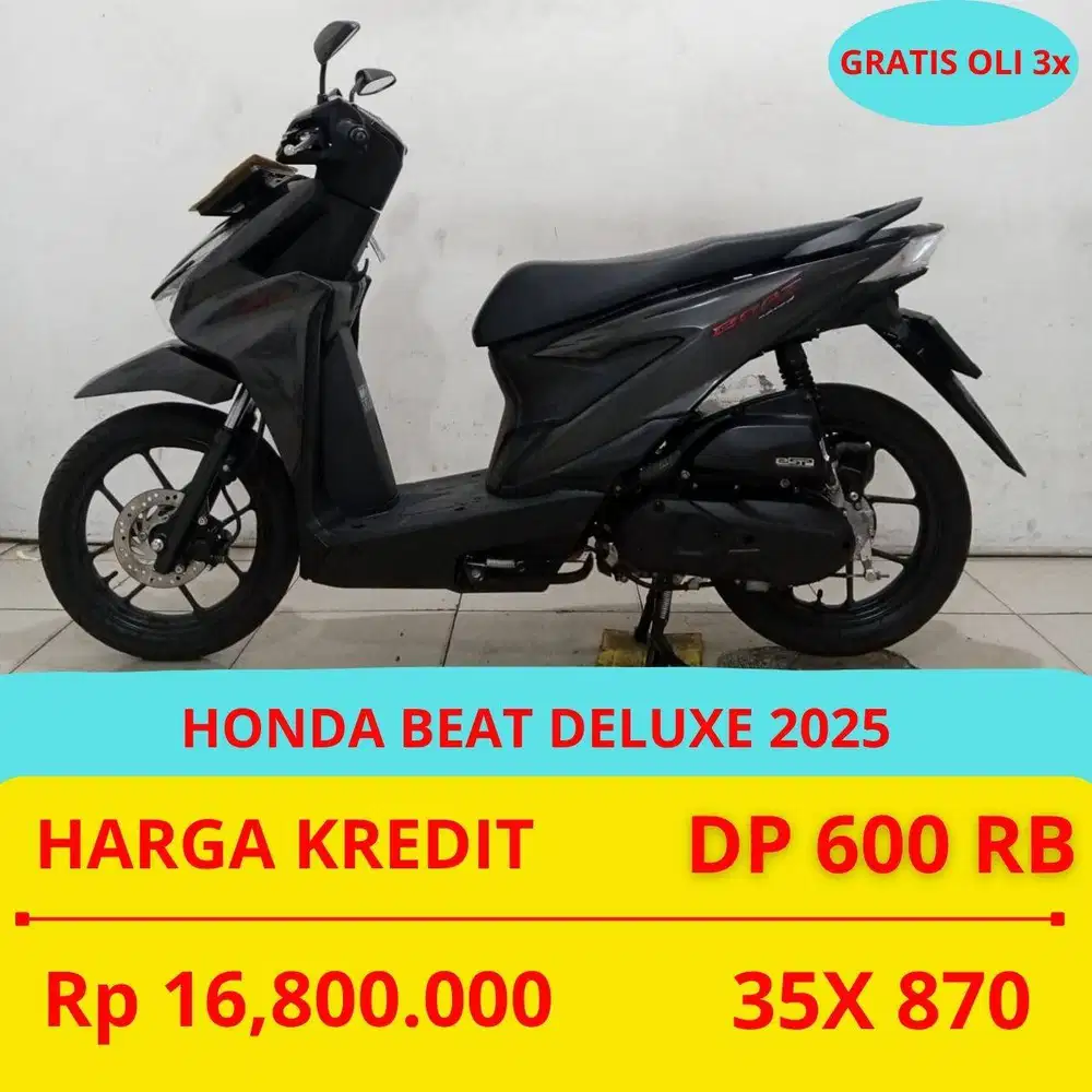 PROMO SUKSES MOTOR HONDA BEAT DELUXE 2025 DP MURAH 600 RIBU GUYS