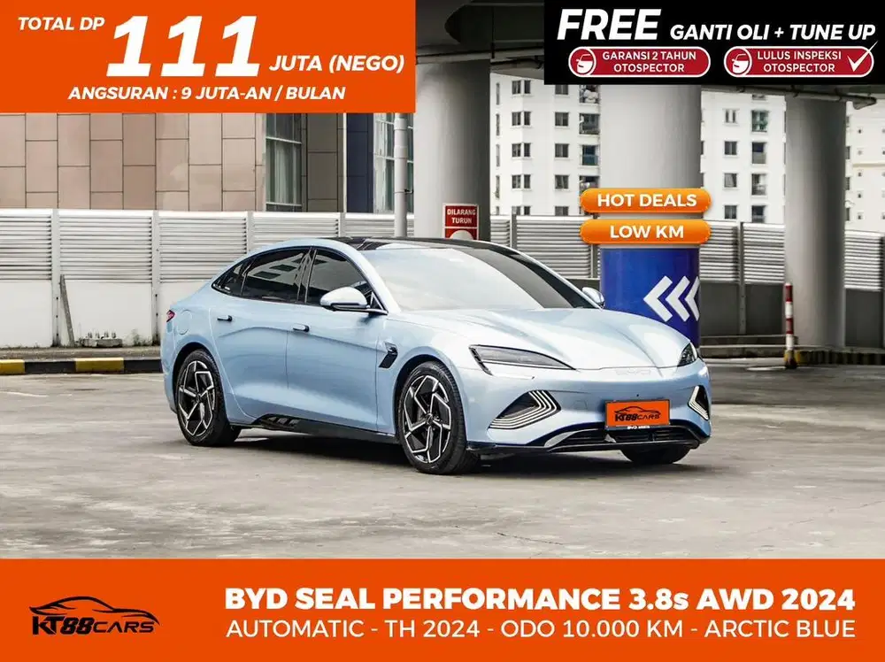[BERGARANSI] BYD SEAL PERFORMANCE 3.8s AWD TAHUN 2024 BIRU LOW KM