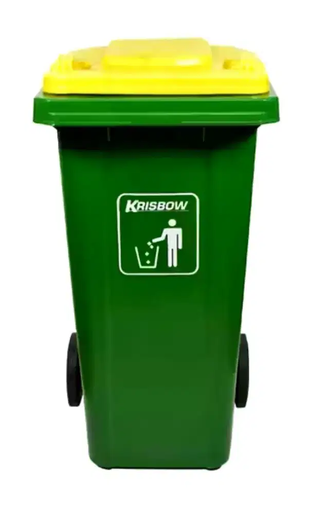 Krisbow Tempat Sampah Outdoor 240 L Ukuran Besar