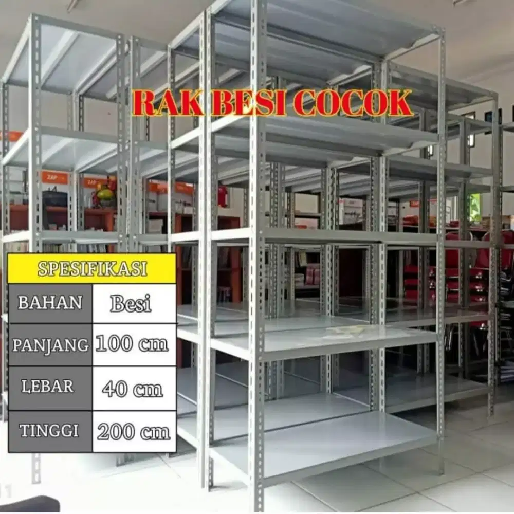 RAK BESI GUDANG ARSIP 5 SUSUN SERBAGUNA