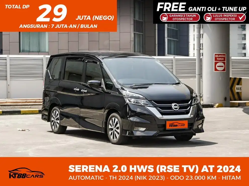 [BERGARANSI] NISSAN SERENA 2.0 HWS MATIC (RSE) TAHUN 2023/2024 HITAM