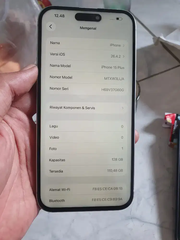 Iphone 15plus 128 inter