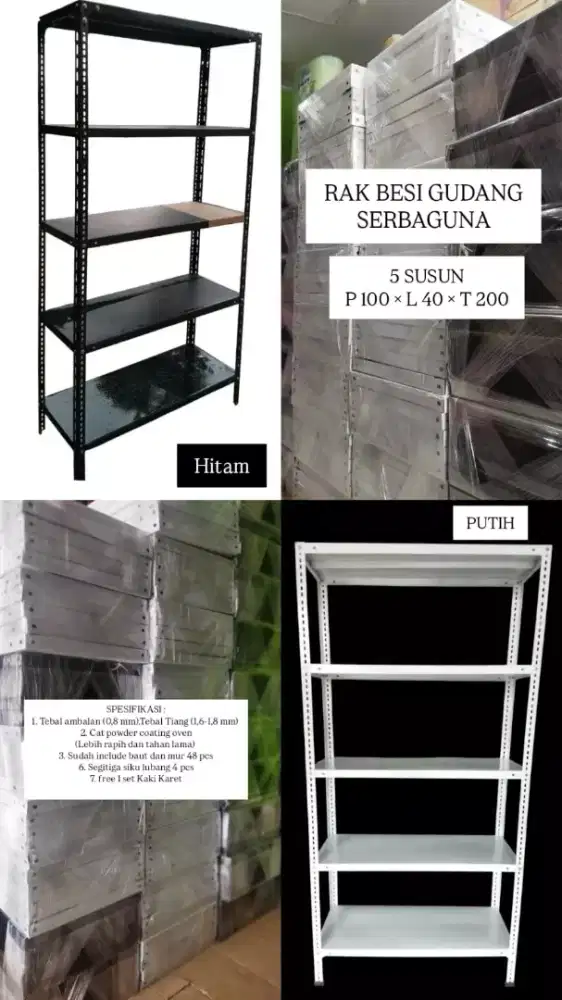 RAK BESI SIKU 5 SUSUN ARSIP/TOKO