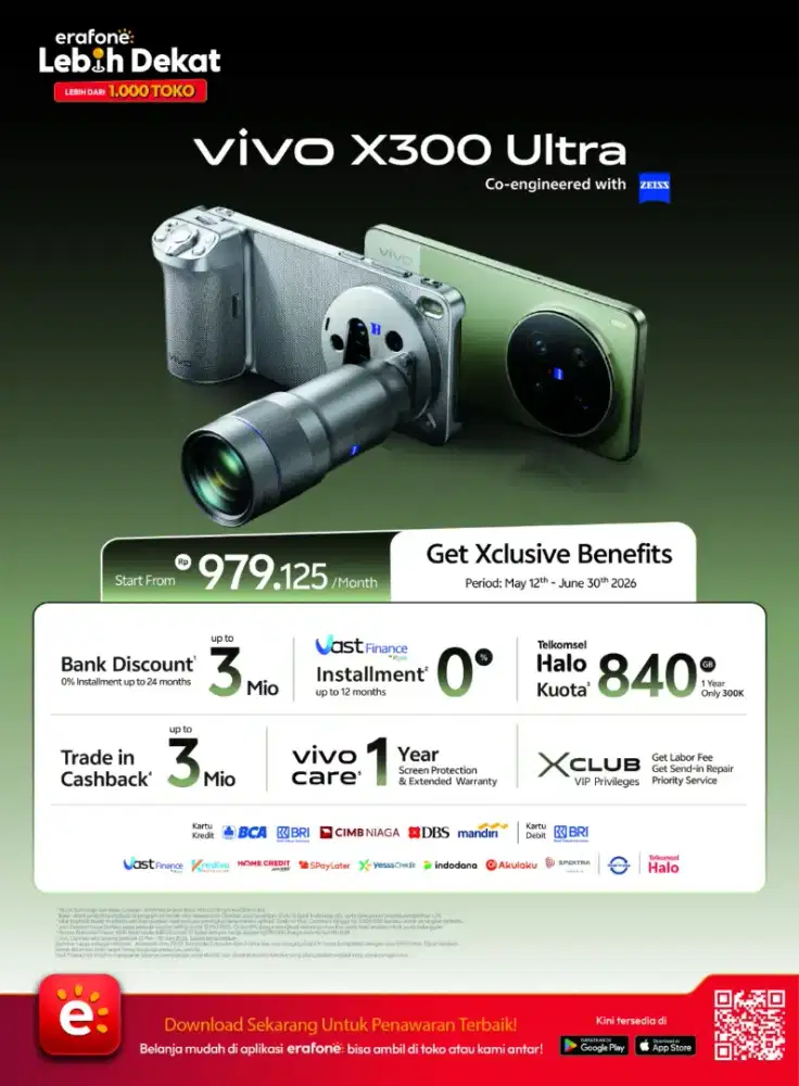 Pre Order VIVO X300 ULTRA,, Dapatkan benefit PO up too 5jt..