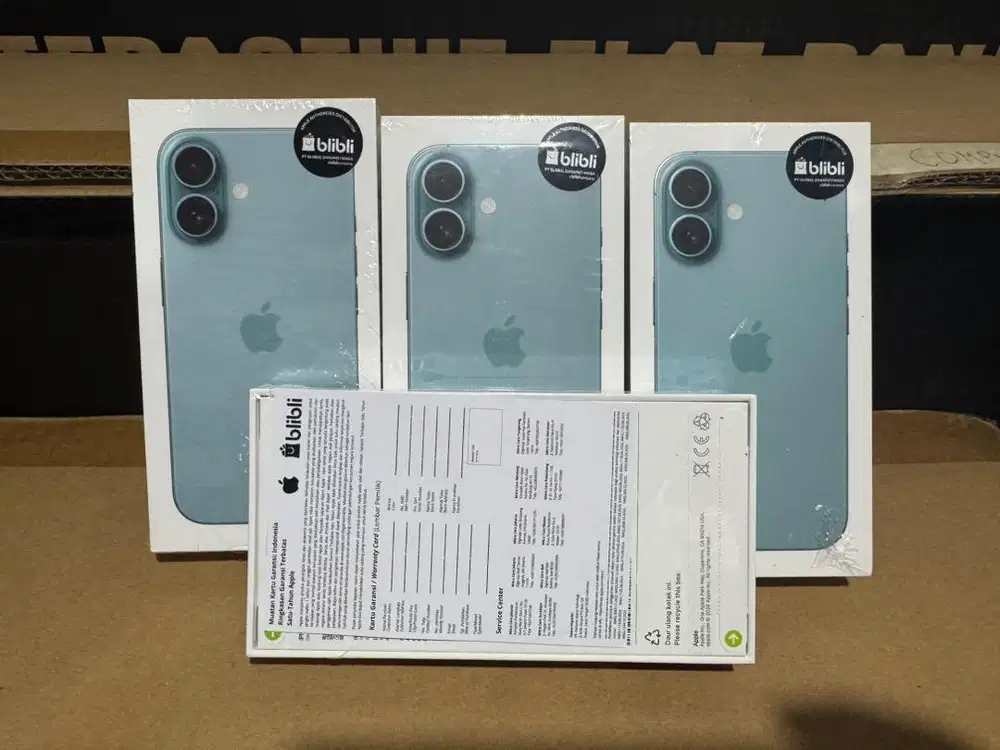 IPhone 16 128 GB Teal Garansi Resmi NEW