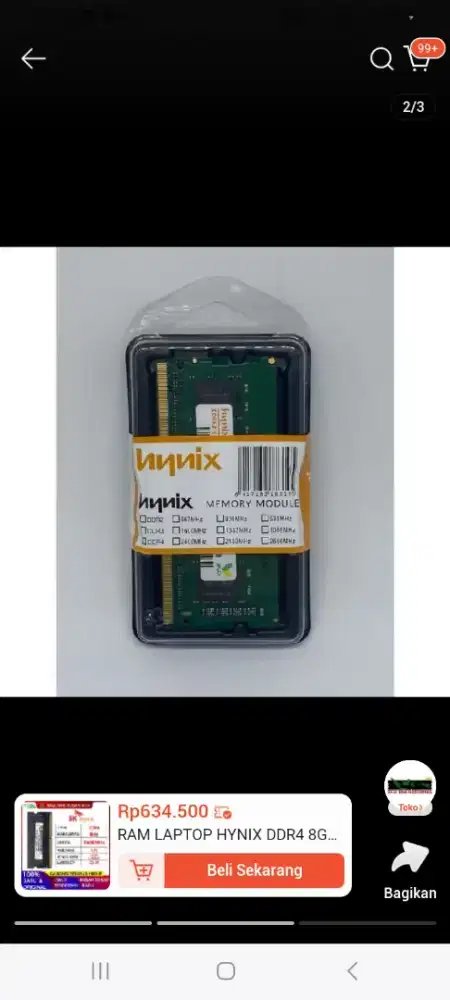 RAM HYNIX DDR 4 8 GB pc 2400