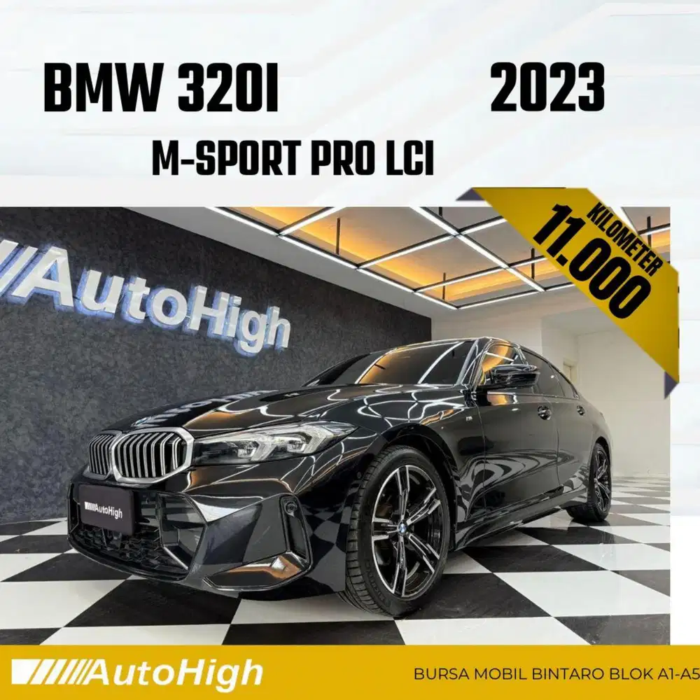 DP10% [Km11.000] 320i M-Sport LCi 2023 Black Reg 2025 #AUTOHIGH