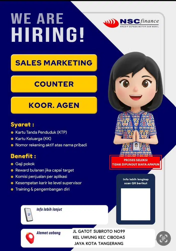 LOWONGAN KERJA MARKETING DANA TUNAI