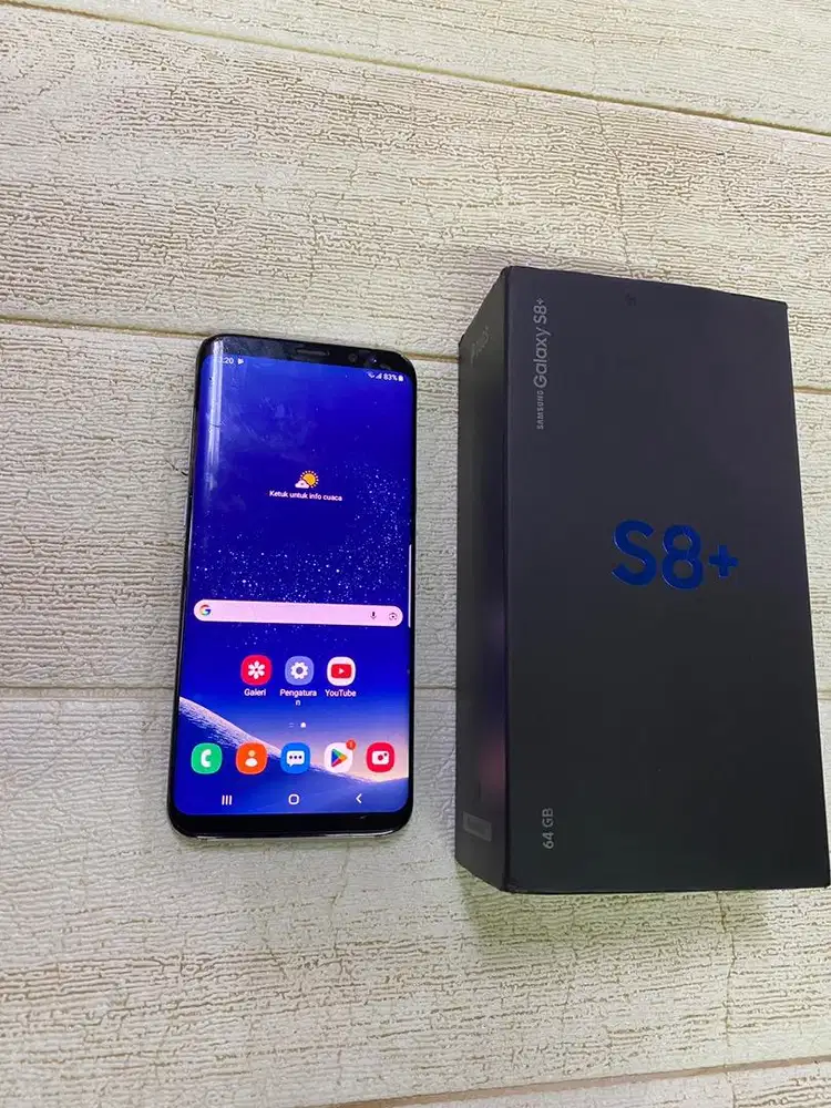 Samsung S8+ 4/64 Hitam EKS Resmi