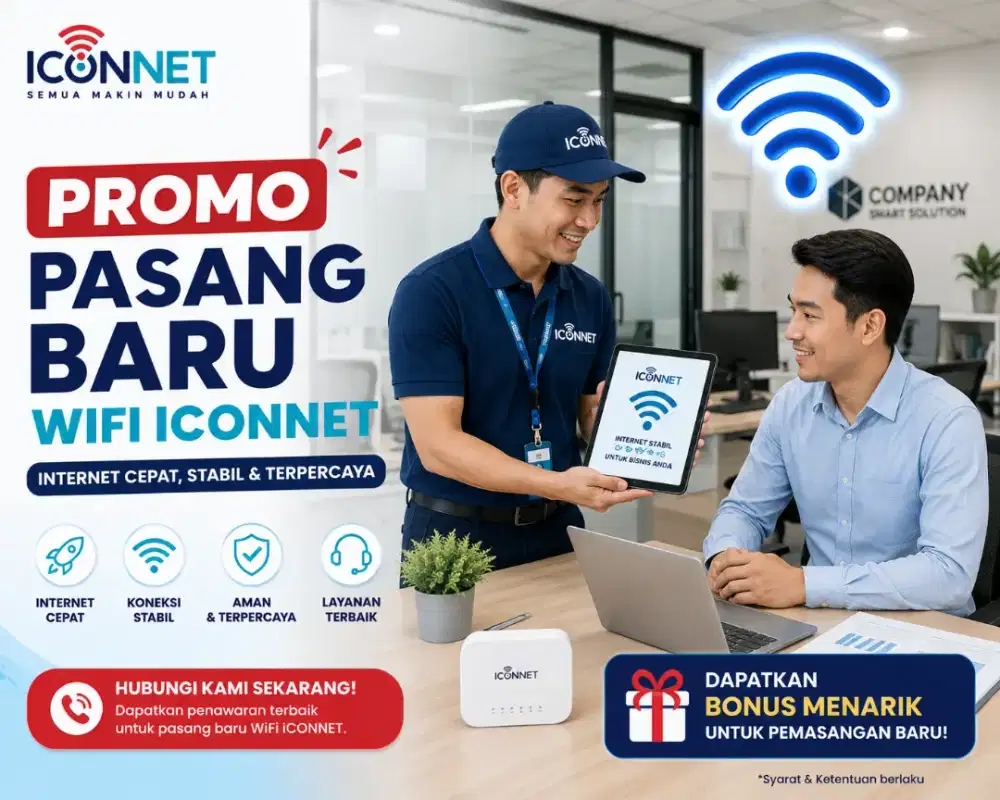 Promo pasang baru wifi iconnet
