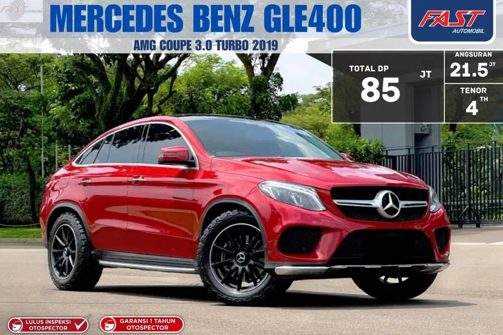 MERCEDES BENZ GLE 400 AMG COUPE 2019 PANORAMIC LOW KM.50RB PAJAK PNJNG
