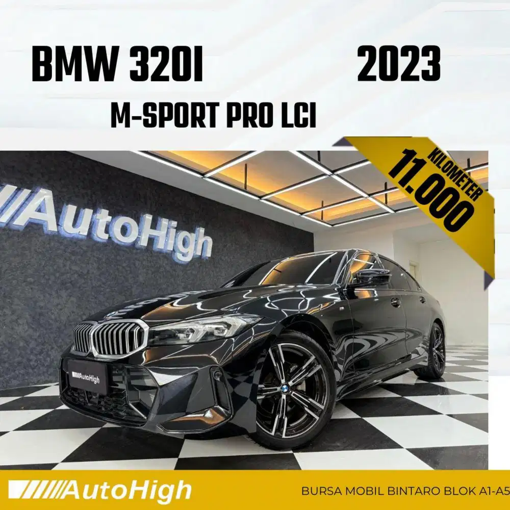 DP10% [Km11.000] 320i M-Sport LCi 2023 Black Reg 2024 #AUTOHIGH