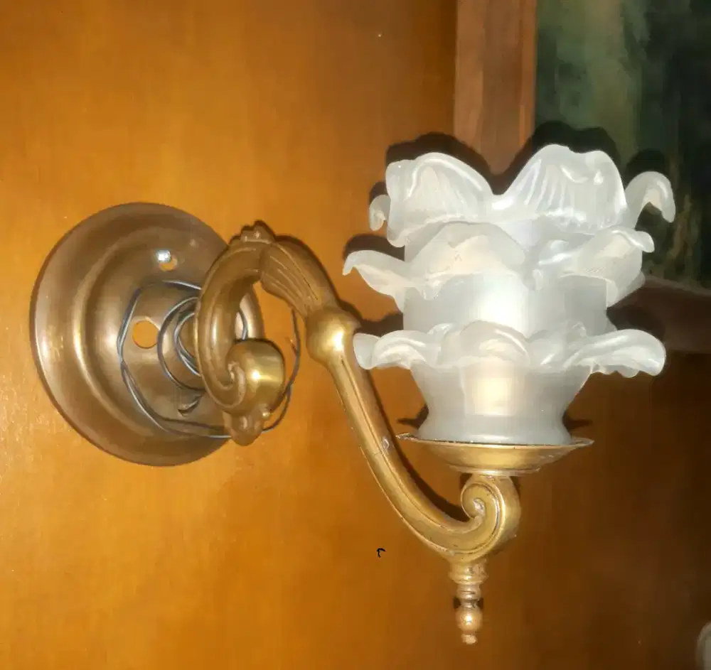 lampu full kuningan  jadul